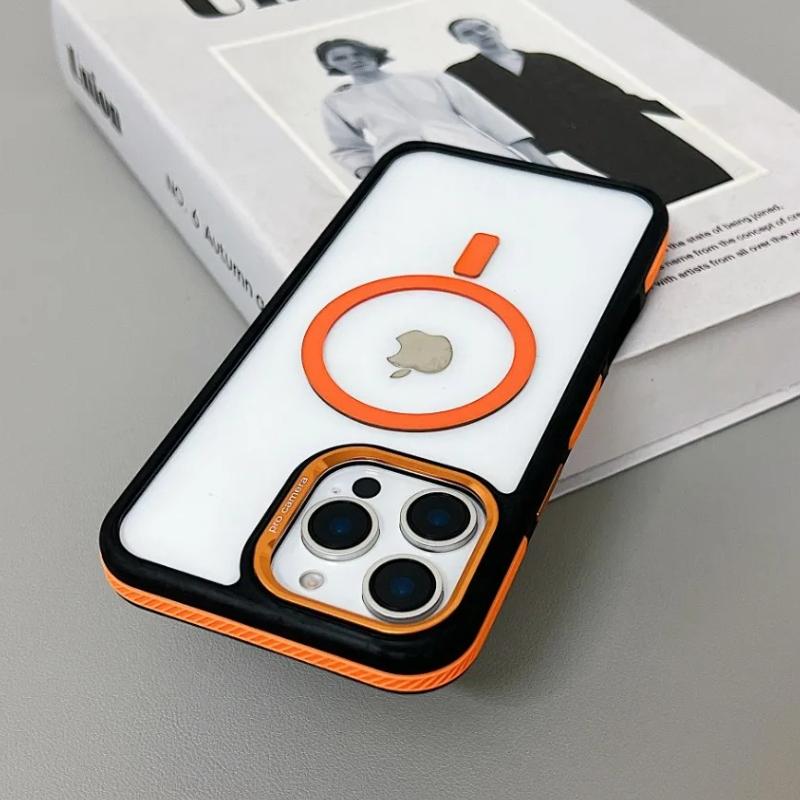 Upscale Luxury MagSafe Magnetic Adsorption Wireless Charge Color Clear Case For iPhone 16 15 14 13 11 12 Pro Max 16 Plus Cover