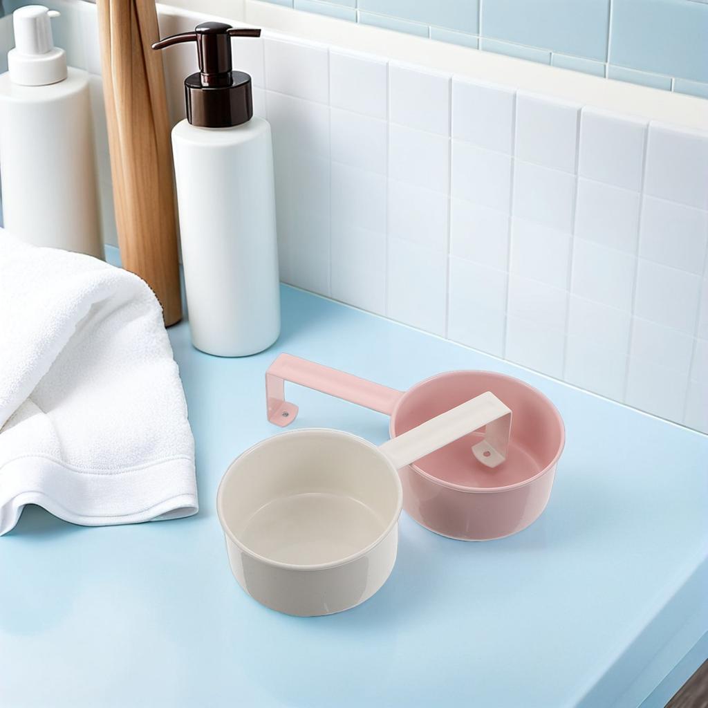 2Pcs Iron Laundry Detergent Measuring Scoop for Liquid Powder Soap Pet Food Rice Flour Dry Goods Ergonomic Handle Hanging Design
