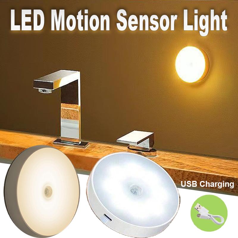 Rechargeable Motion Sensor Night Light,LED Closet Light,Cabinet Light,Wall Light for Kitchen,Bedroom,Bathroom,Hallway,Stairs