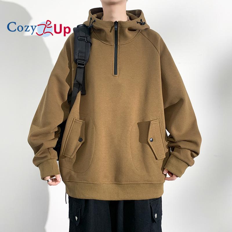 

Cozy Up Мужские толстовки с капюшоном Унисекс Оверсайз Толстовка с капюшоном Повседневный свитер средней плотности 8XL дубильная кора