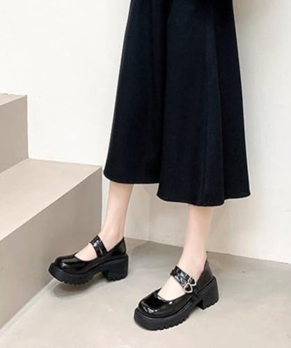 [TOKYO GOODS MARKT] [PureAribon] Mary-Jane-Pumps mit rundem Zehenbereich und Schleifen, Lolita-Schuhe (27,0 cm), Auch in Übergrößen erhältlich
