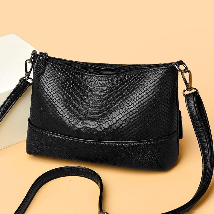 Bag women's new Korean version of versatile handbag temperament Muse PU leather small bag large capacity shoulder messenger bag