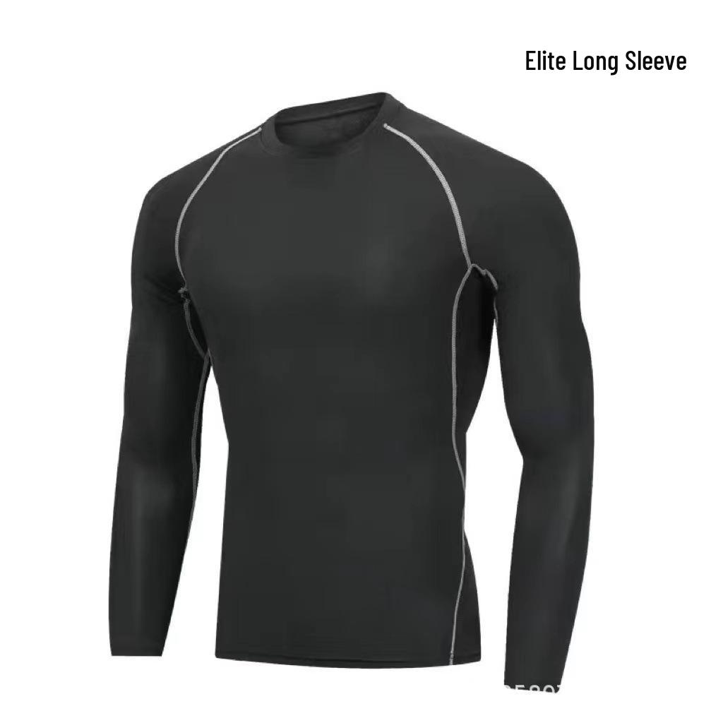 Men's High Elasticity Quick-Dry 5-Piece Fitness Set: Tights, Pants, Running & Training Gear