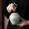 Hand-Painted Ceramic Underglaze Tea Storage Jar - 2026 Sealed Model