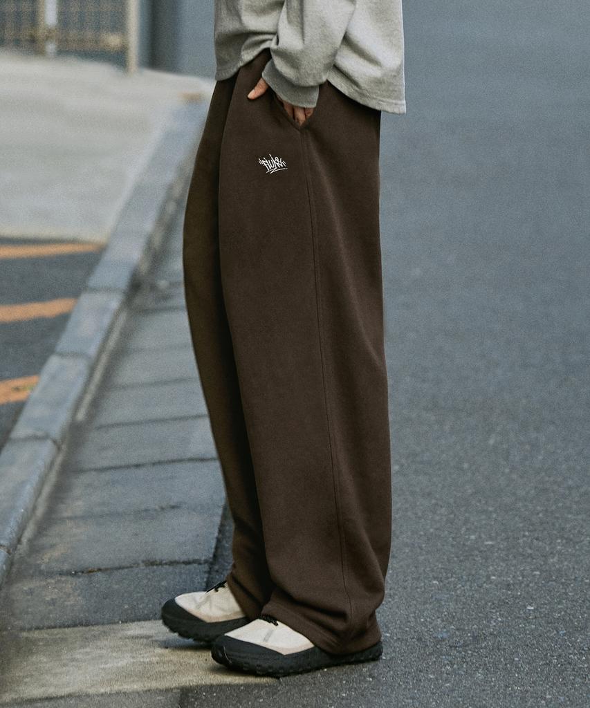 Peullukeu Heavyweight Slam Logo Sweatpants Brown Ftp205-Z