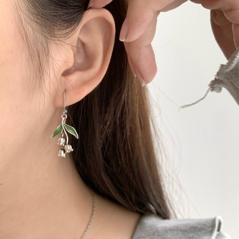 Vintage Style Convallaria Majalis Earrings Drop Shape Dangle Flower Jewelry  Women Jewelry