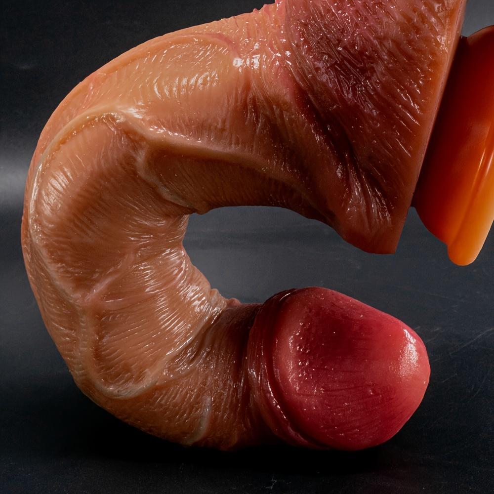 Realistické dildo Silikonová erotická hračka pro ženy,Anální kolík Dildo Vaginální stimulace Dildo Flirtovací hračka pro dospělý pár s přísavkou,Potřeby pro dospělé Penis