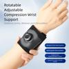 Knob Adjustable Wrist Support Band Built-in Silicone Pad Thicken Badminton Wrist Support Brace Non-slip Cushioning