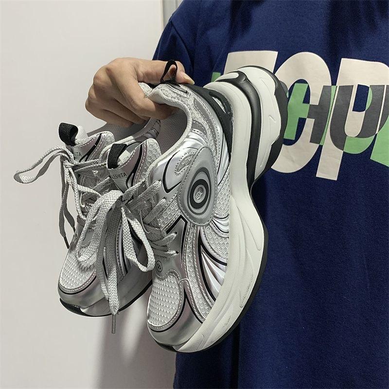 

Korean version 2025 new student leisure male and female couples platform heightening dad shoes ins street shooting versatile sports shoes 40