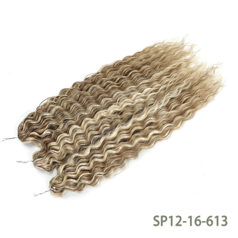 Per Crochet a Twist Sintetico Resistente al Calore Macchina Trama Doppia 22 Pollici 300g 3Pz/Lotto#1B #4 BUG2 Estensioni Trama Onda d'Acqua