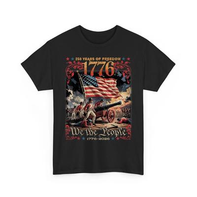 250 Years of Freedom Retro USA Flag Since 1776 2026 Independence Day TShirt Unisex T-Shirt