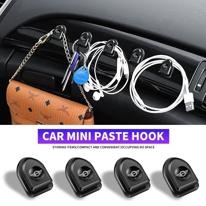 For BMW M New Car Styling Self Adhesive Mini Storage Hooks Accessories For Mini Cooper One JCW F54 F55 F56 F57 F60 R50 R52 R53 R