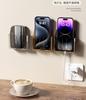 No Drill Phone Holder Stand, Multipurpose Wall Mounted Shelf for Cell Phone, Remote, Keys for Kitchen, Bathroom, Bedroom, Living Room