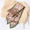 Women's Skinny Silk Scarf Square Scarf Headband Hair Strip Small Silk Ribbon Neck Scarves Bag Handle Ribbon Lady Small Kerchief
