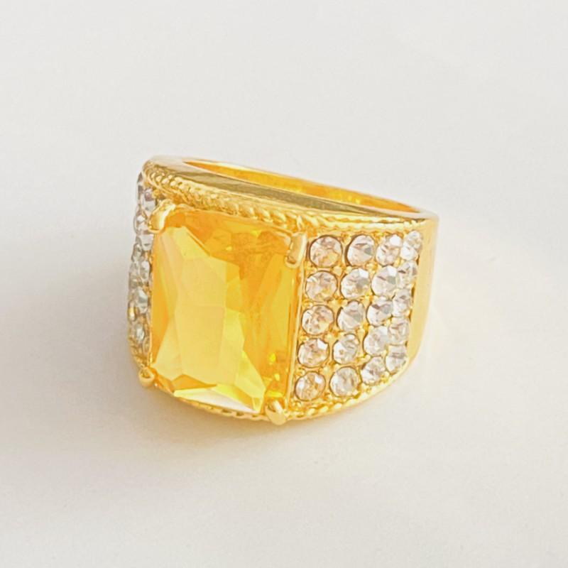 

2023 Винтажный стиль Европейская и американская мода Высококачественная текстура прямоугольный бриллиант мужское кольцо 7