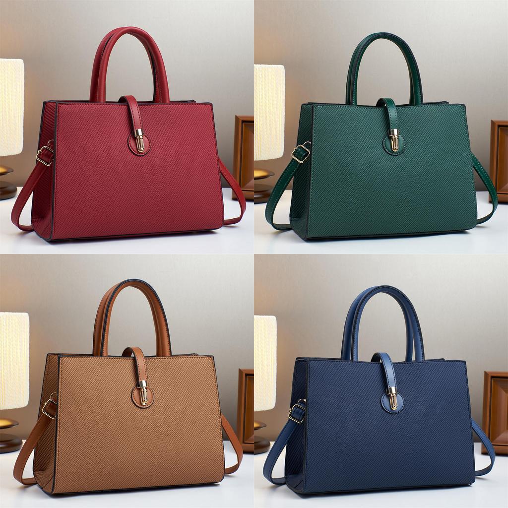 Pu Tote Bag For Women With Stitching Detail And Zipper Closure For Daily Use