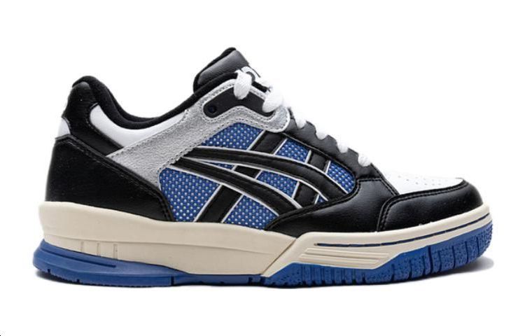 Asics Gel Spotlyte Low Top Children's Basketball Shoes Black White Blue Teenagers 1204A127-100