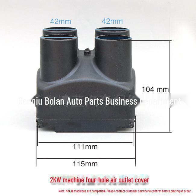 Black Plastic Air Outlet Cover for Parking Heater - Single, Double, and Four Hole Options