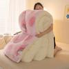 Thickened Winter Coral Fleece Blanket with Snowflake Design for Dormitory Mattresses