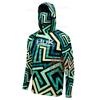 Mens UV Protection Long Sleeve Hooded Fishing Shirt Breathable Ice Silk Cycling Jersey Spring Summer Outdoor Sportwear