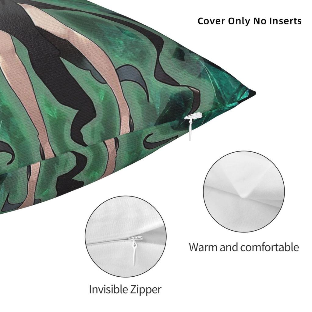 Tatsumaki One Punch Man Fan Art Square Pillowcase Polyester Linen Velvet Creative Zip Decor Throw Pillow Sofa Cushion Cover