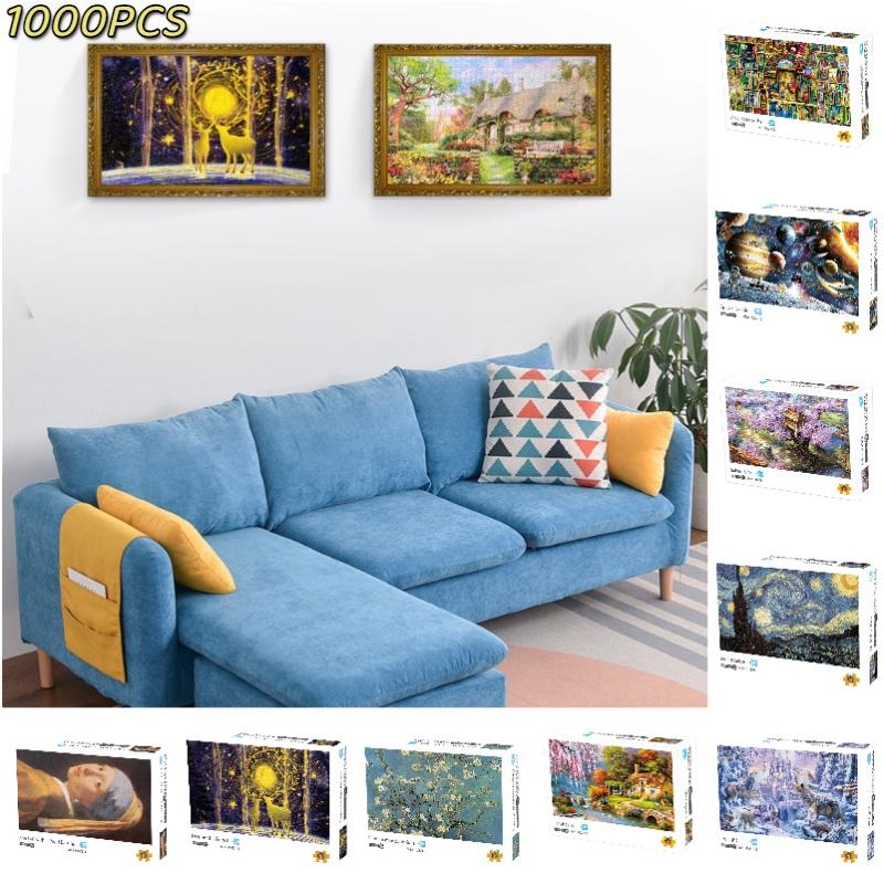 Mini Landscape Art Puzzle Series Challenging Difficultly 1000pcs For Adults Stress Relief Toy