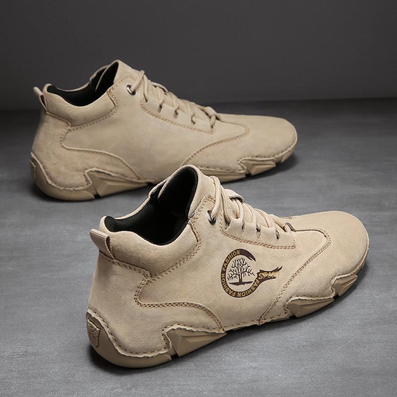 38-46 Высококачественная противоскользящая износостойкая модная повседневная кожаная — фото 12