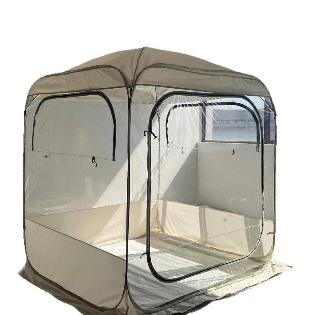 Transparent PVC Dome Tent: 360-Degree View, Portable Quick-Setup Bubble House for Outdoor Camping