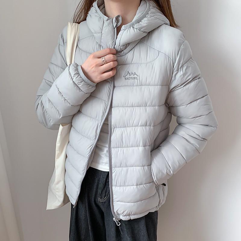 Womens Lightweight Cotton Puffer Jacket Short