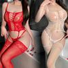 Fish Net Open Crotch One-piece Teddies Bodysuit Crotchless Body Suit Lingerie BodyStockings Plus Size Body Stocking Underwear for Women Sexy Costumes
