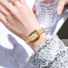 New Women's Watches Fashion Simple Square Quartz Watch Casual Student Luxury Brand Stainless Steel Wristwatches Relogio Feminino