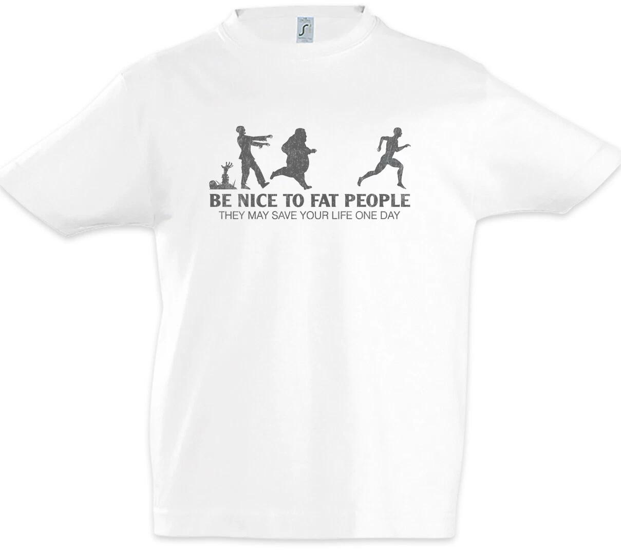 Be Nice To Fat People II Kids Boys kids boys T-Shirt Thick Fat Pride Fun Chubby Diet 120