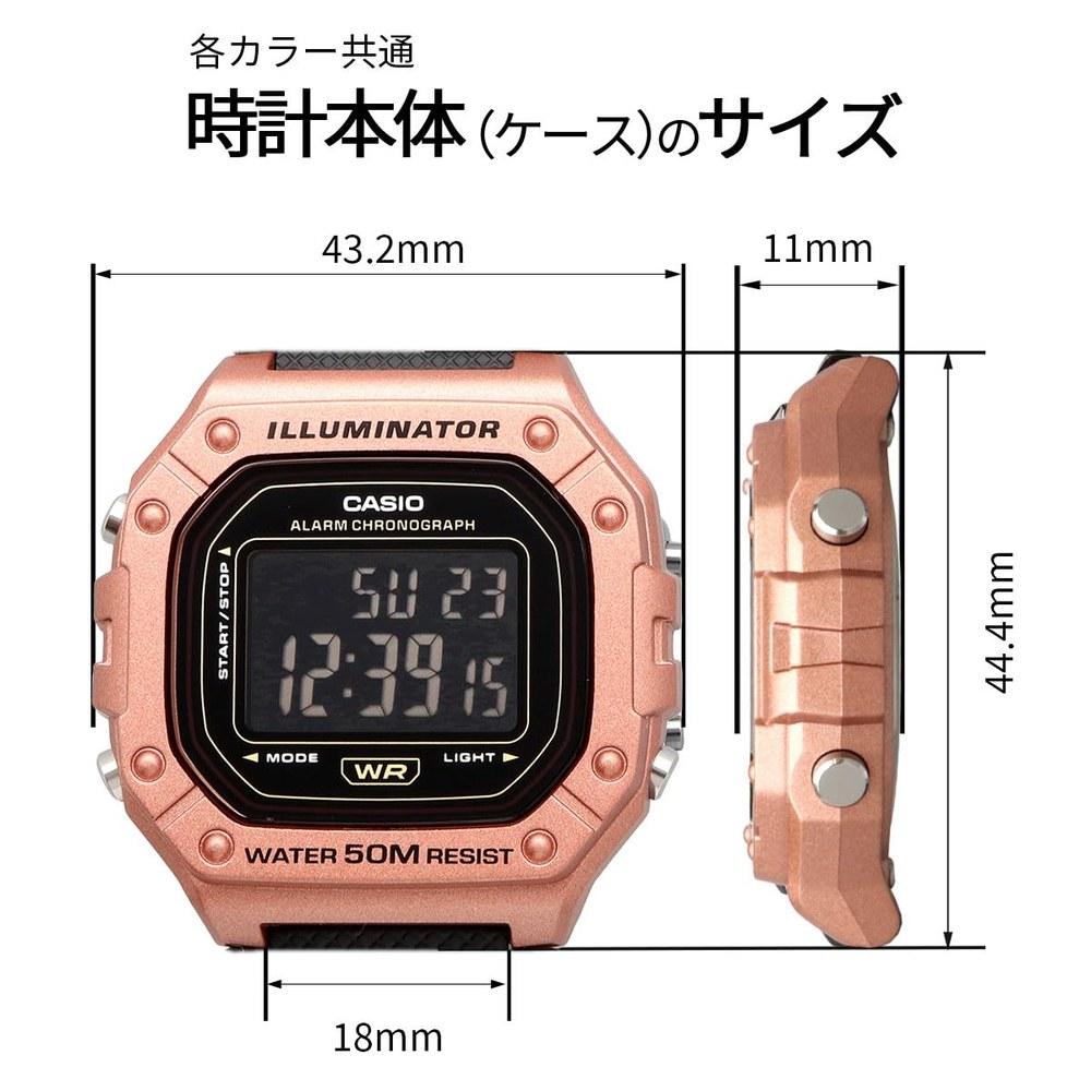 Casio Standard Digital Wristwatch W-218HM-5BV Unisex Copper Brown Metallic Cheap