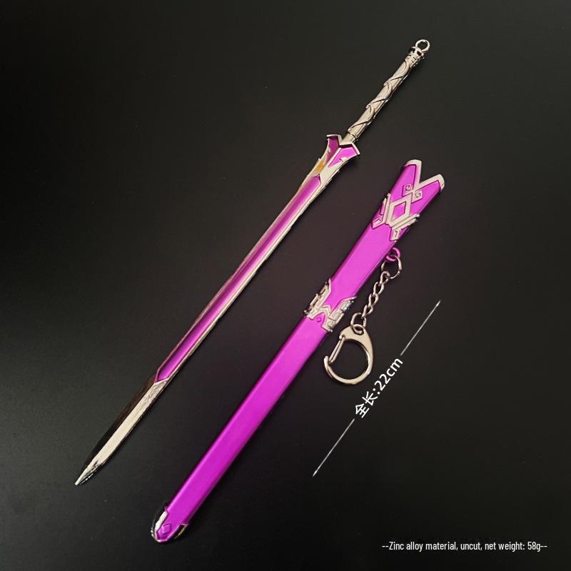 Anime-Themed Alloy Wangji Bichen Sword & Jiang C Jinling Weapon Replica