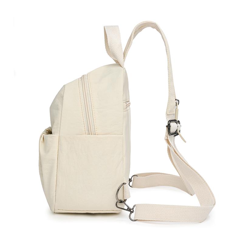 Unifarbener wasserabweisender Rucksack Multifunktionale Brusttasche Umhängetasche