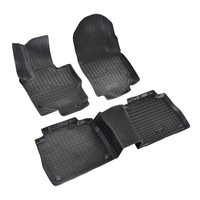 Tapis de sol - GLE V167 - Caoutchouc TPE - Antidérapant - 5 pièces - Noir