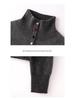 Women's 100% Pure Wool High Neck Sweater, Buttoned Cardigan, Loose Fit, Autumn/Winter Fashion.