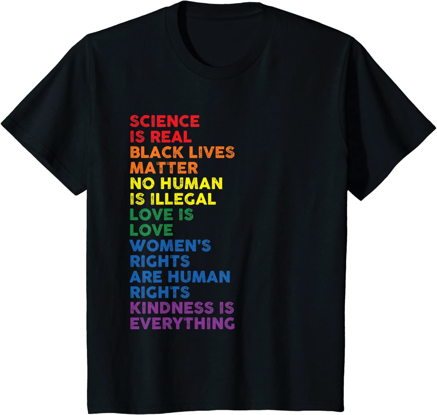 

T Shirt Men Kawaii Summer Tops Tees Unisex Pride Science is Real Black Lives Matter Love 80041 4XL