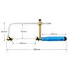 Adjustablel U-shape Jig Saw Frame Professional Frame Sawbow Hand Tools Saw Bow  Jewelry