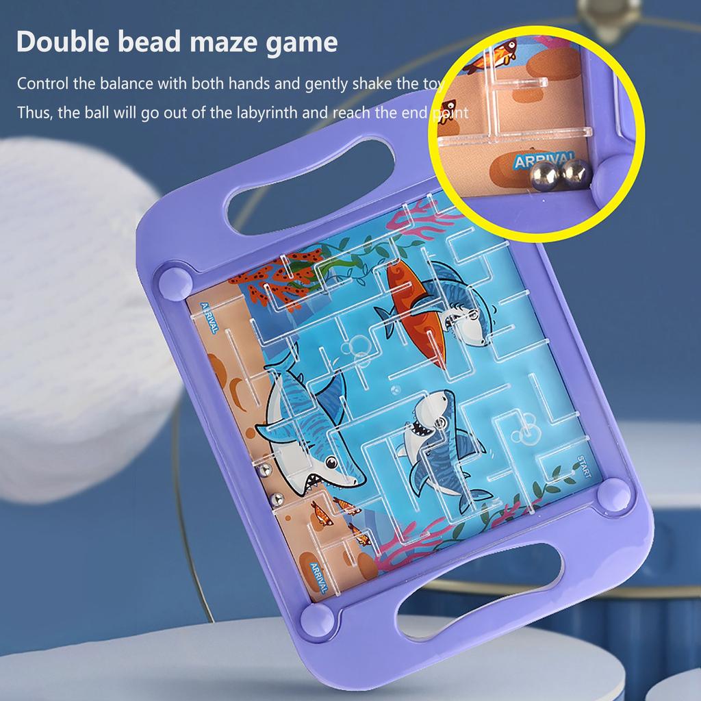 Schwerkraft-Balance 3D Labyrinth Kugel Gedächtnis Sequentielles Puzzle Spielzeug für Kinder Montessori Früherziehungsspielzeug Erwachsene Schwierige Herausforderungen Spiel