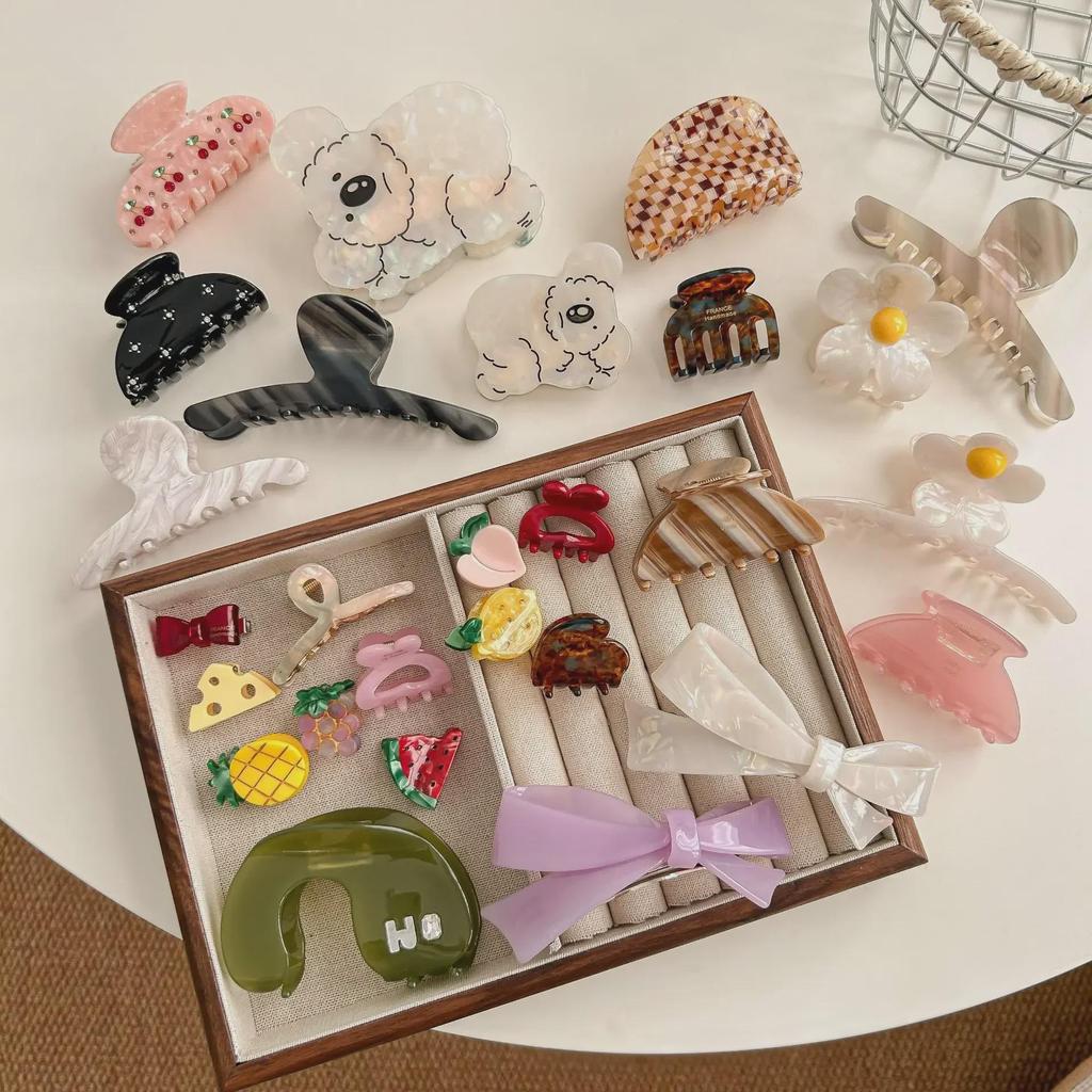 Tulip Cherry 2024 High-End Spotted Dog Hair Clip