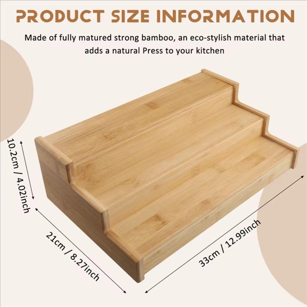 Space-Saving Spice Jar Storage Set Multi-Tier Seasoning Organizer 3-Tier Spice Rack  Restaurant