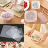 Clear Silicone Reusable Seal Lid Heat Resistant Stretch Wrap For Food Preservation