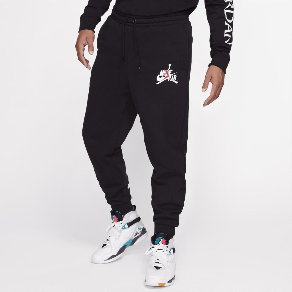 Air Jordan Jumpman Classics Fleece Lined Casual Long Pants Black Men's BV6009-010