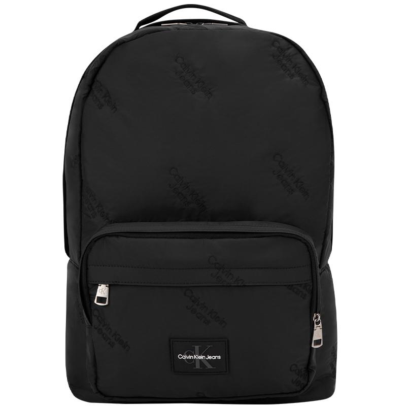 

Calvin Klein Fashion Embroidered Multi-Capacity Thickened College Style Fabric Backpack Men Backpacks Space-Black HH3808-001 Space Black,Basic Set (Bag)