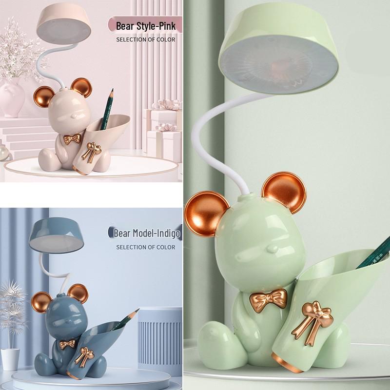 Cartoon Snail USB Folding Desk Lamp - Eye Protection Study and Bedroom Night Light