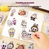Boxed Labubu Stickers - 12 Sheets for Elementary School and Kindergarten Students
