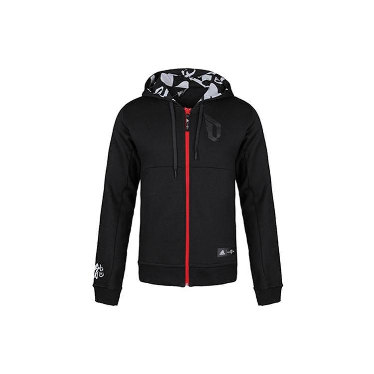 adidas CNY Dame FZ HD Lillard Basketball Sports Fleece Lined Jacket Black Men s DZ0857 L