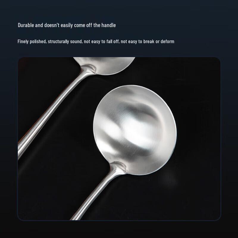 Stainless Steel Stir-fry Ladle with Wooden Handle