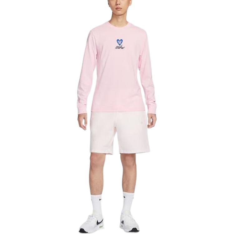 Nike Sportswear AS U NSW TEE LS OC VDAY T Shirt Men's Pink HV9808-663